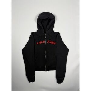 Vintage Polo Jeans Embroided Zip up Women's  Large